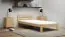 Einzelbett im schlichten Design Aldosa 01, Kiefer Vollholz massiv, Farbe: Naturbelassen Kiefer - Liegefläche: 80 x 200 cm (B x L)