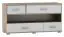 TV-Unterschrank Kavieng 16, Farbe: Eiche / Weiß - Abmessungen: 62 x 120 x 40 cm (H x B x T)