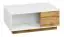Couchtisch Temecula 07, Farbe: Eiche / Weiß - Abmessungen: 100 x 66 x 40 cm (B x T x H)