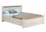 Doppelbett Zemun 10, Farbe: Eiche Grau / Eiche Weiß, aus hochwertigen Materialien, Liegefläche: 160 x 200 cm, für Schlafzimmer