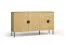 Sideboard / Kommode mit zwei Schubladen Amfipoli 02, Soft-Close-Funktion, Farbe: Eiche Baltic, zwei Türen, Maße: 87,5 x 160 x 40 cm, zwei Fächer