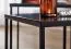 Wohnzimmertisch 2er Set quadratisch, Farbe: Schwarz -Abmessungen: 40 x 40 x 45 cm und 35 x 35 x 40 cm (B x T x H)
