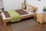 Jugendbett Wooden Nature 03 Kernbuche massiv geölt  - Liegefläche 90 x 200 cm (B x L) 