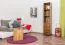 Bücherregal Kiefer massiv Vollholz Eichefarben B005 - Abmessung 190 x 40 x 42 cm (H x B x T)