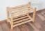 Schuhregal Kiefer Holz massiv, Farbe: Natur 40x58x26 cm