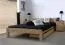Doppelbett Kiefer Vollholz massiv natur A1, inkl. Lattenrost - Abmessung 160 x 200 cm