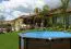 Pool aus Kiefernholz Sunnydream 04, Natur, 5,30 x 1,36 Meter, inklusive Premium Filteranlage,  Filtermedium, Poolleiter, Poolfolie, Boden- und Wandvlies, Edelstahl-Eckverbindungen