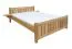 Einzelbett / Gästebett Buche massiv Vollholz natur 106, inkl. Lattenrost - Abmessung 140 x 200 cm