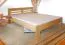 Kinderbett / Jugendbett Buche massiv Vollholz natur 114, inkl. Lattenrost - Abmessung 140 x 200 cm