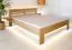 Doppelbett / Gästebett Buche massiv Vollholz natur 114, inkl. Lattenrost - Abmessung 180 x 200 cm