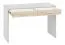 Jugendzimmer - Schreibtisch Forks 07, Farbe: Eiche / Weiß - Abmessungen: 79 x 120 x 51 cm (H x B x T), mit 2 Schubladen