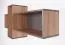 Hängeregal Sprimont 11, Farbe: Grau / Eiche - Abmessungen: 55 x 110 x 29 cm (H x B x T)