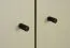 Moderner Kleiderschrank Sampont 01, Mintgrün / Eiche dunkel, 195 x 145 x 52 cm, mit 12 Fächern und 1 Kleiderstange, ABS-Kanten, robust und langlebig