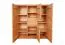 Hohe Kommode Kapiti 21 mit Soft Close System, ausgezeichnete Qualität, Kernbuche Massivholz geölt, Maße: 129 x 111 x 45 cm, vier Türen, eine Schublade