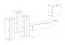 Elegante Wohnwand Balestrand 193, Farbe: Weiß - Abmessungen: 160 x 330 x 40 cm (H x B x T), mit LED-Beleuchtung