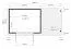 Gartenhaus 1,8 x 3,86 Meter (inkl. Dach) | aus vorgefertigten Elementen| unbehandelt | mit Pultdach Abbildung