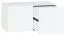 Jugendzimmer - Kommode Marincho 07, Farbe: Weiß - Abmessungen: 53 x 107 x 53 cm (H x B x T)