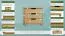 Kommode Kiefer massiv Vollholz natur 002 - Abmessung 80 x 100 x 47 cm (H x B x T)