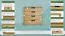 Kommode Kiefer massiv Vollholz natur 003 - Abmessung 100 x 100 x 42 cm (H x B x T)