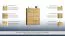 Kommode / Sideboard Jussara 01, Farbe: Natur, Eiche teilmassiv – 150 x 124 x 42 cm (H x B x T)