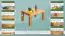 Couchtisch Kiefer massiv Vollholz Erlefarben Junco 484 – Abmessung 90 x 60 x 50 cm (B x T x H)