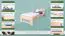 Kinderbett / Jugendbett Buche massiv Vollholz natur 111C, inkl. Lattenrost - 200 x 100 cm (L x B)
