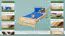 Kinderbett / Jugendbett Kiefer massiv Vollholz natur 84, inkl. Lattenrost - Abmessung 90 x 200 cm