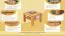 Couchtisch Buche Massivholz Farbe: Natur 45x65x65 cm