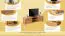 TV - Unterschrank Wooden Nature 126 Eiche massiv - 48 x 160 x 40 cm (H x B x T)