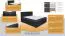 Boxspringbett MALDEN, Box: Bonellfederkern, Matratze: Taschenfederkern, Top Matress: Schaumstoff -  Abmessung: 140 x 200 cm
