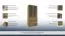 Vitrine Selun 09, Farbe: Eiche Dunkelbraun - 197 x 90 x 43 cm (H x B x T)