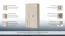 Drehtürenschrank / Kleiderschrank 19, Farbe: Buche / Creme - 236 x 126 x 56 cm (H x B x T)