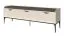 Wohnzimmer Komplett - Set A Manono | 7-teilig | Farbe: Creme | LED-Beleuchtung | Soft Close System | Metallbeine
