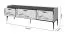Wohnzimmer - Set B Manono | 4-teilig | Farbe: Creme | LED-Beleuchtung | Soft Close System | Metallbeine