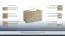 Waschtischunterschrank Bidar 60, Farbe: Eiche – 53 x 90 x 45 cm (H x B x T)