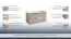 Waschtischunterschrank Meerut 25 mit Siphonausschnitt, Farbe: Eiche Grau – 50 x 99 x 45 cm (H x B x T)