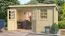 Gartenhaus G269 Natur - 28 mm Blockbohlenhaus, Grundfläche: 6,34 m², Pultdach