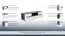TV-Unterschrank Comillas 04, Farbe: Nuss / Weiß - 43 x 160 x 47 cm (H x B x T)