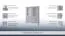 Vitrine Bignona 05, Farbe: Kiefer weiß - 158 x 125 x 42 cm (H x B x T)