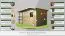 Gartenhaus 2,33 x 3,3 Meter (inkl. Dach) | Naturbelassen | Schleppdach Abbildung
