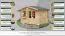 Holz-Gartenhaus 2,48 x 3,48 Meter (inkl. Dach) | Naturbelassen | Satteldach | 34 mm Blockbohlen-Haus Abbildung