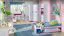 Kinderzimmer - Eckschrank, Farbe: Weiß / Rosa - 189 x 87 x 87 cm (H x B x T) Abbildung