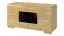 TV-Schrank teilmassiv Farbe: Eiche / Schwarz 62x122x50 cm Abbildung