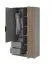 Kleiderschrank mit fünf Fächer Leeds 23, Farbe: Grau - Abmessungen: 200 x 105 x 51 cm (H x B x T)