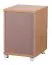 Rollcontainer mit 3 Schubladen, Farbe: Buche - Abmessungen: 60 x 40 x 45 cm (H x B x T)