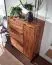 Schuhschrank aus Sheesham Massivholz, Farbe: Sheesham - Abmessungen: 120 x 88 x 40 cm (H x B x T)