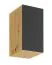 Küchen-Hängeschrank | Push-to-Open | Matterhorn 24 | grifflose Front | 1 Tür | 40 x 44,9 x 72 cm | Artisan-Eiche / Grau