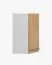 Hängeschrank / Drehtürenschrank | Parnassus 12 | Braun / Weiß | 2 Türen | Griffe: Metall | 71,5 x 80 x 29 cm | Metallgriffe | für Küche