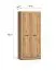 Kleiderschrank / Drehtürenschrank Athens 01 | Maße: 87 x 53 x 195 cm | Farbe: Eiche Evoke | 2 Türen | 1 Kleiderstange | Griffe: Kunststoff | Soft-Close
