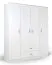 Schlafzimmer - Kleiderschrank, Farbe: Weiß - 200 x 164 x 53 cm (H x B x T) Abbildung